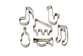 Σετ 6 μεταλλικά κουπάτ μπισκότων Guardini Music GU15648