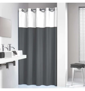 Υφασμάτινη Κουρτίνα Μπάνιου Sealskin Double με Ενσωματωμένα Τρουκς (180x200 εκ.)