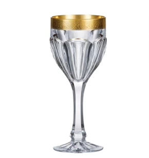 Κρυστάλλινο ποτήρι κρασιού Bohemia Safari Gold