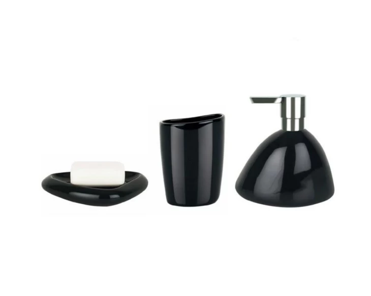 Set-mpanioy-3-tmx-Spirella-Etna-Shiny-Black