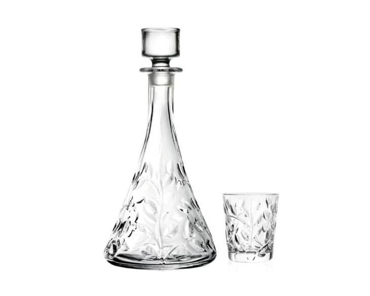 Set-krystallini-karafa-kai-6-potiria-liker-RCR-Laurus