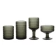 Σετ 24 φυσητά ποτήρια Home Fashion Drops Green