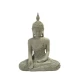 Διακοσμητική φιγούρα καθιστός Βούδας σε γκρι χρώμα από πολυρεζίνη Espiel BOD139