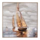 Πίνακας Sail Boat Iliadis 92731 ελαιογραφία σε τυπωμένο καμβά με κορνίζα 100x100εκ