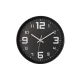 Ρολόι τοίχου πλαστικό Oriana Ferelli Z-1207-A Φ29,3cm μαύρο με λευκούς αριθμούς