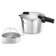 Χύτρα ταχύτητας Fissler Vitaquick Premium 6 lt με καλάθι ατμού, ανοξείδωτη, Ø22 cm