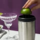 Innovine κομψό ανοξείδωτο cocktail shaker διπλού τοιχώματος με minimal σχεδιασμό (κωδικός 12041), ενσωματωμένο στυπτήριο.