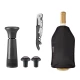 Innovine ολοκληρωμένο σετ δώρου κρασιού 5 τεμαχίων με αντλία κενού, πώματα, ανοιχτήρι και θήκη ψύξης.