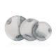 Σετ πιάτων 20 τεμαχίων Cryspo Trio Umbria stoneware σε λευκή απόχρωση με γκρι-μπλε διακοσμητικό σχέδιο