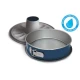 Μπλε λυόμενη φόρμα ψησίματος Guardini XBake 26εκ. με δύο βάσεις και ειδικό στεγανό πάτο (leakproof base)