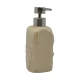 Dispenser μπάνιου μπεζ Ankor με όψη πέτρας και αντλία για υγρό σαπούνι