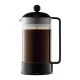 Bodum 1548-01 Brazil Πρέσα Καφέ French Press 1L σε μαύρο χρώμα.