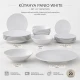 Πορσελάνινο σερβίτσιο Kütahya Panio White 20 τμχ με πιάτα, μπολ, σαλατιέρα και πιατέλα