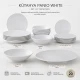 Πορσελάνινο σερβίτσιο Kütahya Panio White 20 τμχ με πιάτα, μπολ, σαλατιέρα και πιατέλα