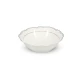 Σετ δύο λευκών πορσελάνινων μπολ Salt&Pepper Odette με κυματιστό περίγραμμα και λεπτή μαύρη ρίγα.