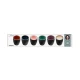 Σετ 6 χειροποίητα φλυτζάνια espresso Bitz από μαύρο stoneware 90ml Gastro Black, συσκευασία.