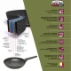 Τεχνικό γράφημα (infographic) που αναλύει τη δομή 7 στρωμάτων και τα ποιοτικά χαρακτηριστικά των τηγανιών Pedrini Maori Durastone.