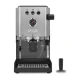 Μηχανή espresso Gaggia Classic UP Inox EG2500/00 πρόσοψη με επαγγελματικό πατητήρι καφέ