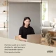 Χρήση του Umbra Anywhere Inox ως room divider για τη δημιουργία απομονωμένου χώρου γραφείου στο σπίτι