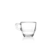 Κρυστάλλινο φλιτζάνι espresso RCR Caffè 80ml με εργονομική τετράγωνη λαβή.