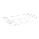 Λευκή θήκη μπουκαλιών ψυγείου Metaltex Cool-Bottle 4 θέσεων 41x33x12 εκ.