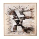 Τετράγωνος πίνακας ζωγραφικής Zen Collection 53092 με κορνίζα και αφηρημένο γεωμετρικό σχέδιο
