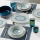 Ολοκληρωμένο σετ πιάτων 20 τεμαχίων Cryspo Trio Capri 47.140.40 σε μοντέρνο τραπέζι