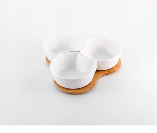 Σετ 3 μπολ για ντιπ σε βάση bamboo Cryspo 65.000.141