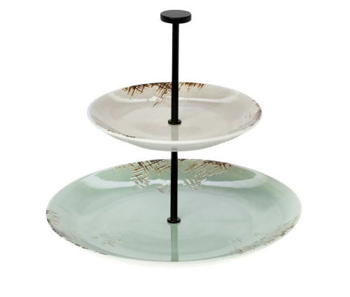 Etazera-2-epipedon-porselani-Cryspo-Trio-Country-Mix