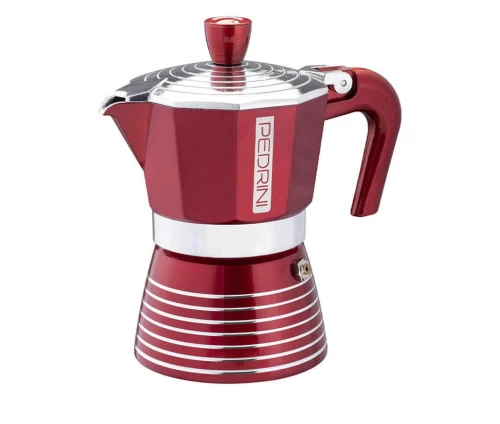 Kafetiera-mpriki-espresso-3-flitzanion-Pedrini-Elegance-Red