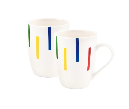 Σετ 2 κούπες 360 ml πορσελάνη Benetton BE-0860