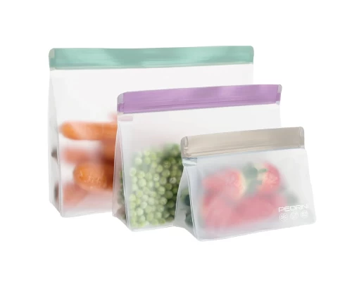 Σετ 3 ερμητικές επαναχρησιμοποιούμενες σακούλες τροφίμων Pedrini 04GD259-6 