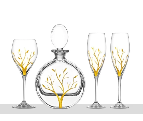 Set-gamoy-karafa-3-potiria-oikologiko-krystallo-Capolavoro-G070