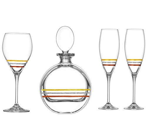 Set-gamoy-karafa-3-potiria-oikologiko-krystallo-Capolavoro-G071