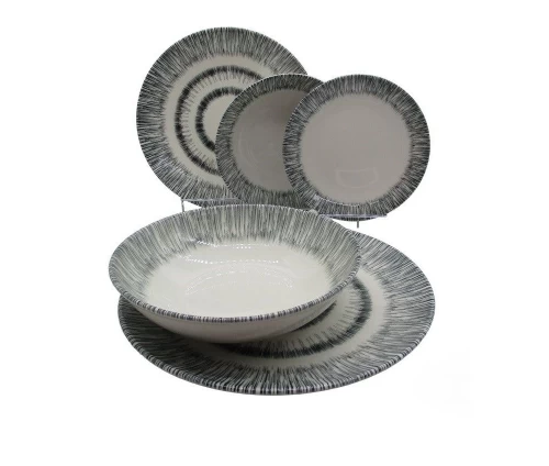 Σετ πιάτα φαγητού 20 τμχ πορσελάνη HFA Shine Blue 5401034