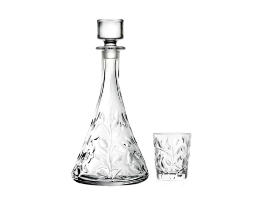 Set-krystallini-karafa-kai-6-potiria-liker-RCR-Laurus