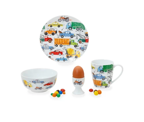 Paidiko-Set-Fagitoy-4tmx-apo-Porselani-Cars-Cryspo-Trio