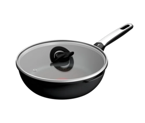 Antikollitiko-Vathy-Tigani-Tefal-Excellence-26cm-me-Gyalino-Kapaki