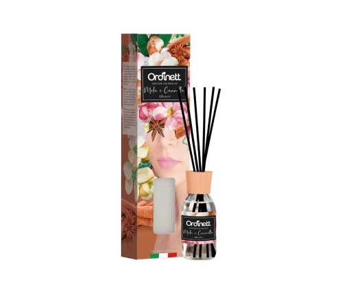 Αρωματικό χώρου με στικ Ordinett (Giostyle) 125ml άρωμα Μήλο & Κανέλα – μπουκάλι με καλαμάκια
