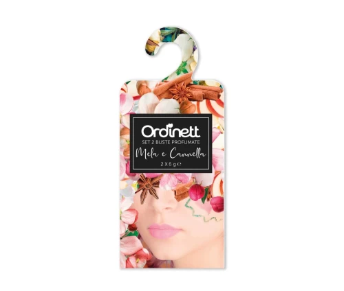 Αρωματικά φακελάκια ντουλάπας Ordinett (Giostyle) 2x6g άρωμα Μήλο & Κανέλα