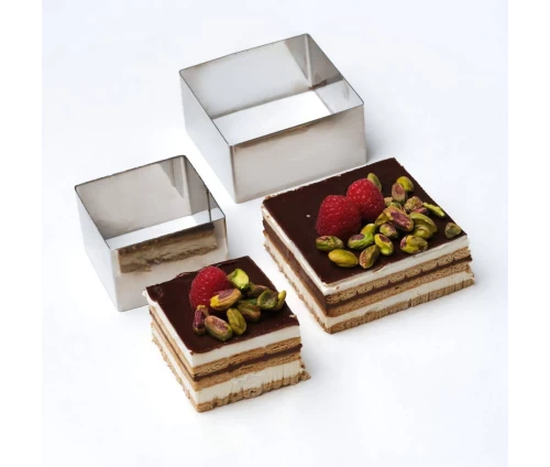 Τετράγωνο τσέρκι ζαχαροπλαστικής COMAS από ανοξείδωτο ατσάλι