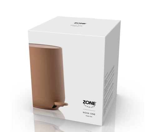 Κάδος μπάνιου 5 λίτρων Zone Denmark Nova One σε έντονο πορτοκαλί χρώμα Mandarine, συσκευασία