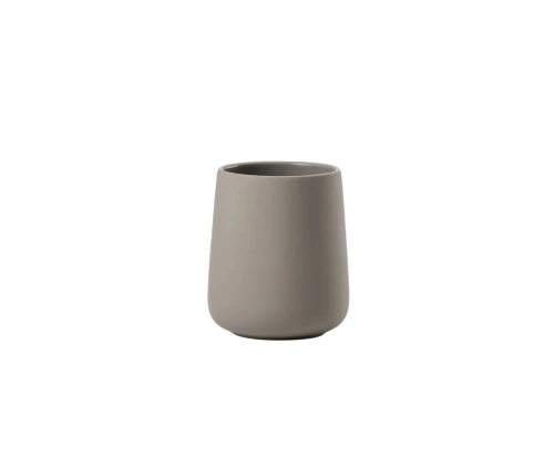 Ποτηράκι οδοντόβουρτσας Zone Denmark Nova One σε Taupe χρώμα από stoneware με ματ soft-touch φινίρισμα.