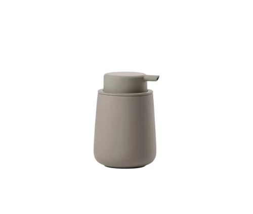 Ντισπένσερ σαπουνιού Zone Denmark Nova One Taupe από stoneware με soft-touch επικάλυψη και μονοχρωματική αντλία.