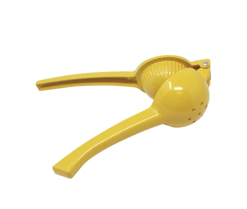 Κίτρινος χειροκίνητος στύφτης λεμονιού τύπου πρέσας Pedrini (04GD154) από αλουμίνιο.