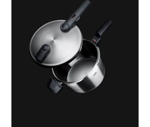Fissler Vitaquick Premium 6 lt – χύτρα ταχύτητας με καπάκι και εργονομική λαβή, επάνω όψη