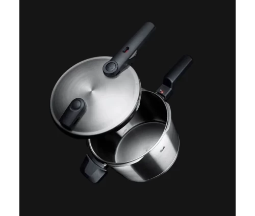 Fissler Vitaquick Premium 8 lt – χύτρα ταχύτητας με καπάκι και εργονομική λαβή, επάνω όψη