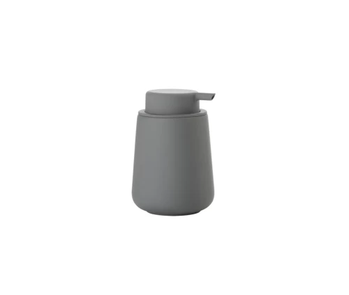 Ντισπένσερ σαπουνιού Zone Denmark Nova One Grey από stoneware με ματ soft-touch επικάλυψη.