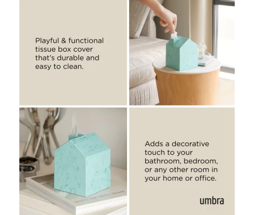 Umbra Casa tissue cover ανθεκτικό και εύκολο στο καθάρισμα – διακοσμητικό για κάθε χώρο