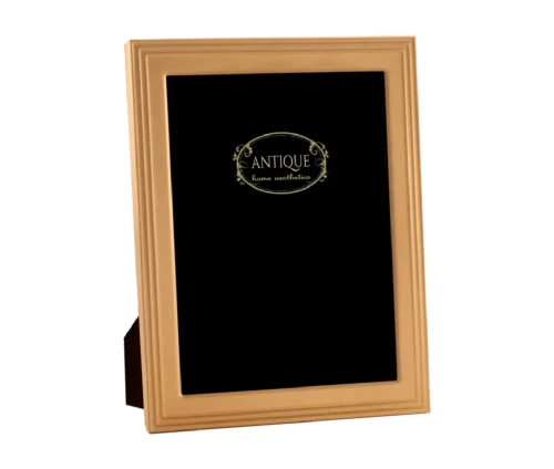 Μεταλλική κορνίζα Antique σε αντίκα χρυσό ματ, κλασικού σχεδιασμού, για φωτογραφία 13×18 εκ.